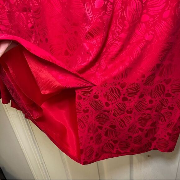 Vintage Elegant 3pc Women Red Vibrant Suit Beaded Sequined Details - Picture 15 of 16